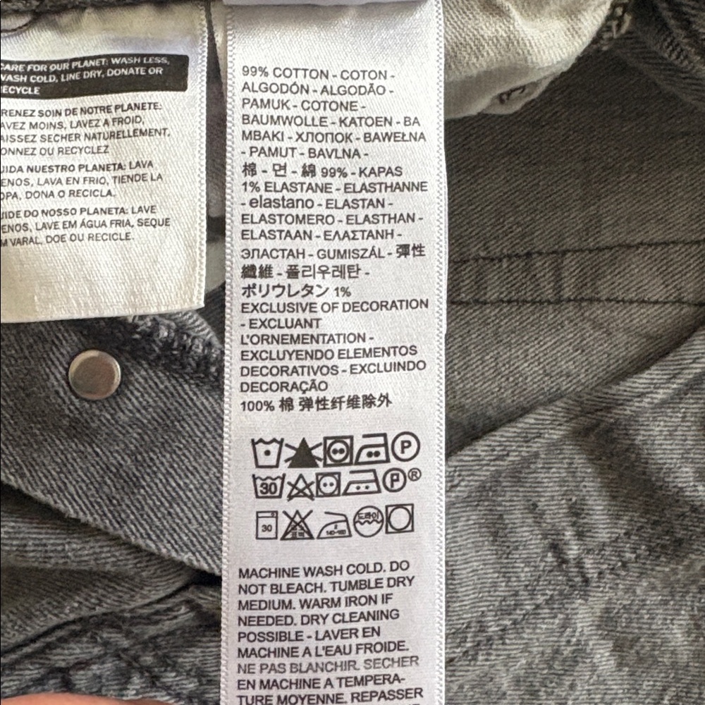 Men’s Levi’s 501 Jeans Size 30x30 Gray - Picture 8 of 8